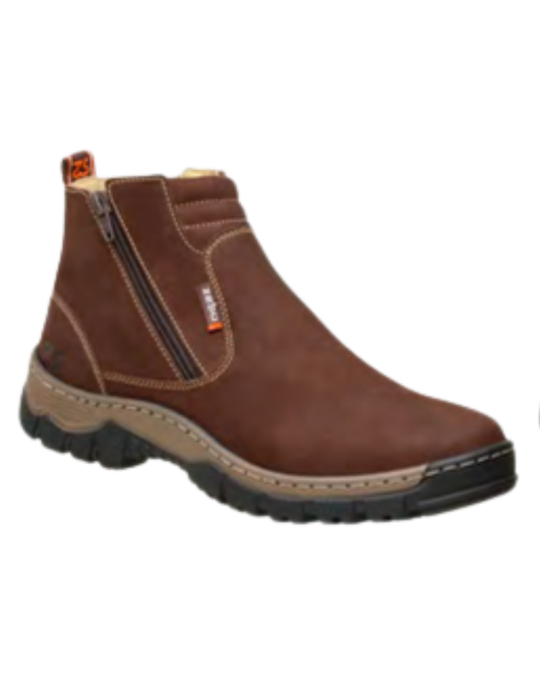 botina zebu tratorada com zíper nobuck masculina botina zebu tratorada com zíper nobuck masculina